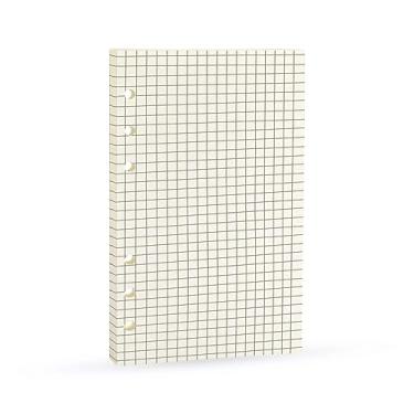 Imagem de Recarga de fichário de 6 anéis, refil quadrado de grade A6 2023 para Filofax/diário pessoal, tamanho pessoal, 45 folhas/90 páginas, qualidade 100 g/m2, Harphia (A6 9,74 x 16,77 polegadas,