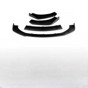 Imagem de Para M6 Car Front Bumper Lip Splitter Difusor Spoiler para M6 Style Bumper Guard Avental Acessórios de Carro (Preto Brilhante)