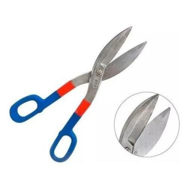 Imagem de Tesoura Para Chapa Funileiro Tipo Americano Aço 14'' Corneta - ETILUX