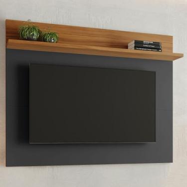 Imagem de Painel para TV Até 50 Polegadas Lapa 1 Prateleira Preto/Freijó Trend -