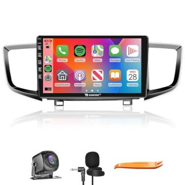 Imagem de Car CarPlay Android Navegação Automática Rádio GPS Estéreo Câmera Reversa Tela IPS Touchscreen 10 polegadas Tablet Pad Pad Media Player para Honda Pilot Ridgeline 2015-2023, se aplicável Quad Core 4G