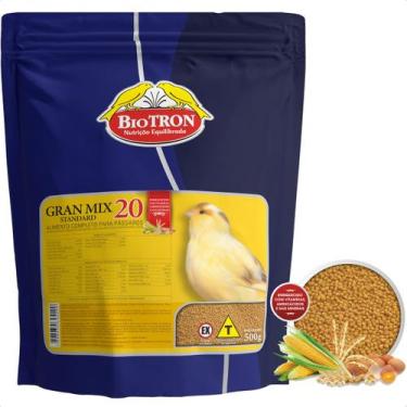 Imagem de Ração Extrusada Gran Mix 20 1kg Biotron Alimento Para Pássaros Granívo