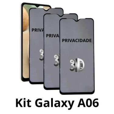 Imagem de 3UN Película 3D Privacidade de Vidro para Samsung Galaxy A06 - NoBrand