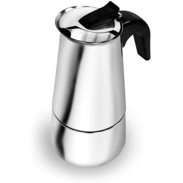 Imagem de Cafeteira Italiana em Aço Inox, 300ml, 6 Xícaras, com Filtro Permanente Reutilizável