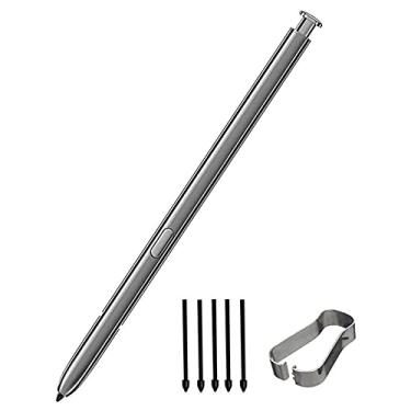 Imagem de SLAUNT Caneta Stylus de substituição Note 20 S compatível com Galaxy Note 20 Note 20 Ultra 5G S Pen + pontas/pontas + pino de ejeção (cinza)