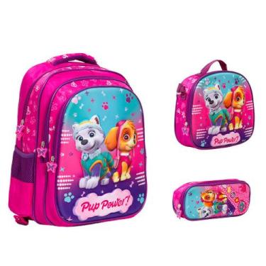 Imagem de Kit Mochila Infantil Patrulha Canina Skye Everest 3 Pçs - TOYS 2U