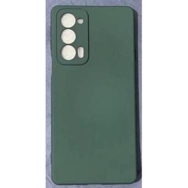 Imagem de Capa Capinha Moto EDGE 20 Motorola Silicone Aveludado - CC, Verde Flor