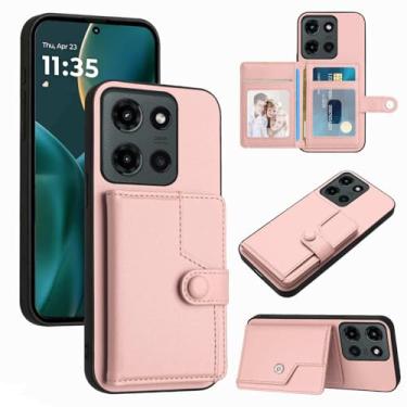 Imagem de Moment Dextrad Capa para celular Moto G Power 2025, carteira com 5 compartimentos múltiplos, [bloqueio RFID] Proteção interna de couro de camada dupla de TPU, capa flip com suporte para Moto G Power