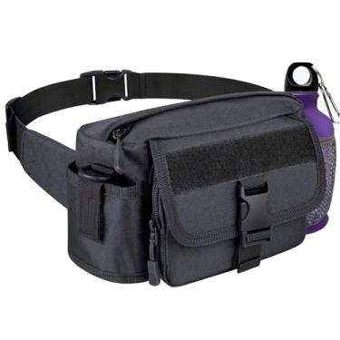 Imagem de Bolsa de cintura com detecção de metal com rede elástica para chaleira, bolsa portátil, bolsa de ferramentas impermeável para detector de metais, acessório para detector de metais ao ar livre, Preto