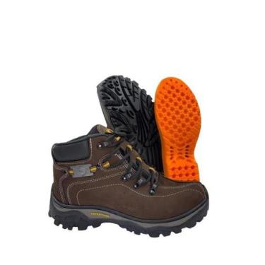 Imagem de Bota Botina Coturno Nobuk Segurança Sapatão Arthuro Café - Catdragon, 