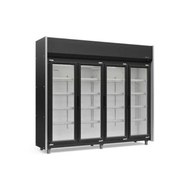 Imagem de Refrigerador Expositor Vertical 1580 Litros Preto 220V Gelopar GEAS-4P