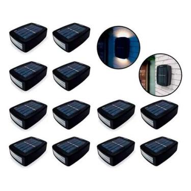 Imagem de Kit 12 Luz Jardim Led Prova Dágua Casa Muro Cerca Decoração - Home Goo