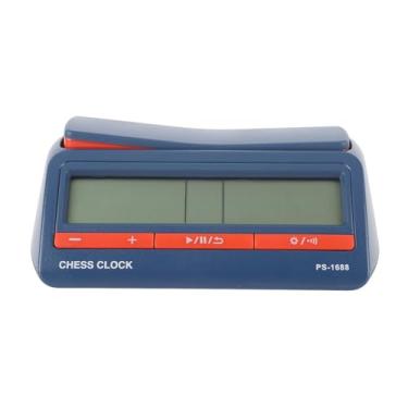 Imagem de Timer de relógio de xadrez Professional Profissional de tela grande Torneio de atraso de bônus portátil Timer de jogo de clock de xadrez digital