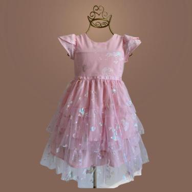 Imagem de Vestido Bebê Unicórnio  Visual de Princesinha com Unicórnio - Laureh, 