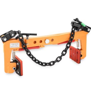 Imagem de Racewill Grampos de elevação de pedra de 325 kg, luminárias de pedra de laje de granito em forma de F, braçadeira de transporte para madeira de tijolo de rocha de ardósia de mármore, tamanho de