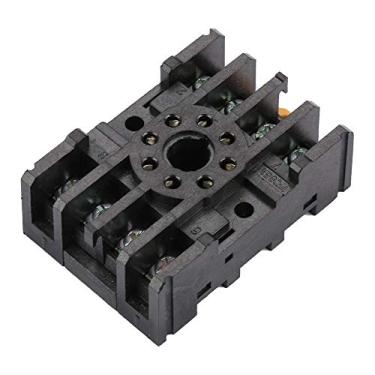 Imagem de YWBL-WH Relé de 8 Pinos Porta -Base do Soquete, Instalação Fácil, Alta Estabilidade, Substituição Perfeita para PF085A 300V 7A Power Timer Relé Base Soquete Terminal de Parafuso Din Monte Com