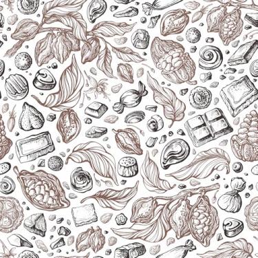 Imagem de Skyblur Papel de parede moderno de chocolate marrom autoadesivo removível fácil de remover papel de contato em papel de parede para gabinete de quarto amigável para locatários 43 x 38 cm