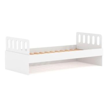 Imagem de Cama Solteiro Com Cabeceira Anatômica Removíveis Branco Housin