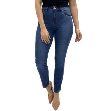 Imagem de Calça Tanise Jeans Reta Feminina-Feminino