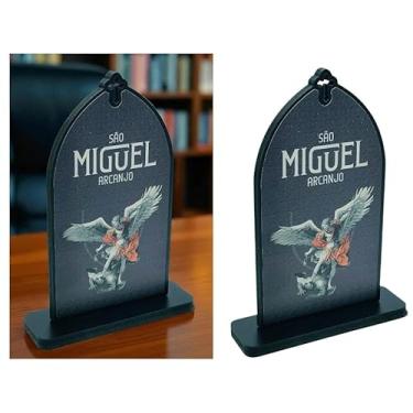 Imagem de Capela Oratório São Miguel Arcanjo Madeira 16 cm