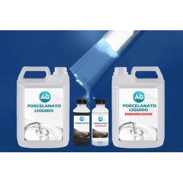 Imagem de Kit Porcelanato Líquido Azul Azure AG - RAL5009 por M² - Resinas ag, 1