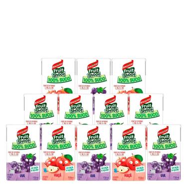 Imagem de Kit Suco Maguary Fruit Shoot Maçã e Uva 150ml