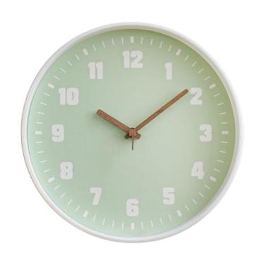 Imagem de predolo Relógio de parede de 11,81 polegadas, relógio pendurado, fácil, decoração de moda, arte, decorativo, decoração de sala de estar para sala de, Verde