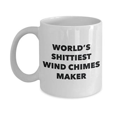 Imagem de Caneca de café de sinos de vento – Criador de sinos de vento do mundo – Presentes de sinos de vento – Ideia divertida de presente de aniversário