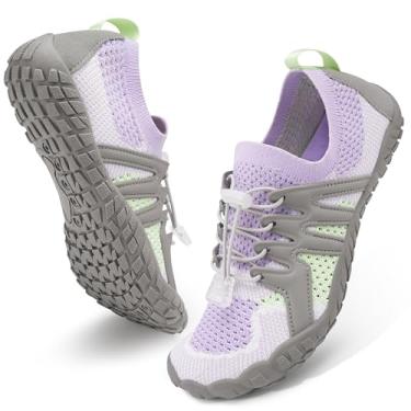 Imagem de Stelle Sapatos descalços femininos e masculinos para caminhadas, calçados aquáticos com cadarços ajustáveis, secagem rápida, para praia, piscina, trilha, corrida, esportes ao ar livre, passeios de