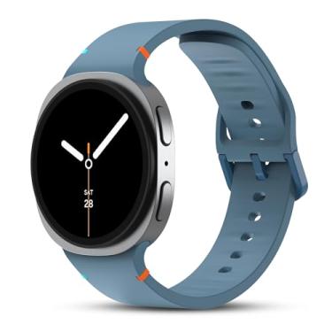Imagem de Pulseira esportiva de substituição sem lacunas compatível com Samsung Galaxy Watch 8 de 40 mm e 44 mm/Watch 8 Classic de 46 mm, masculina e feminina
