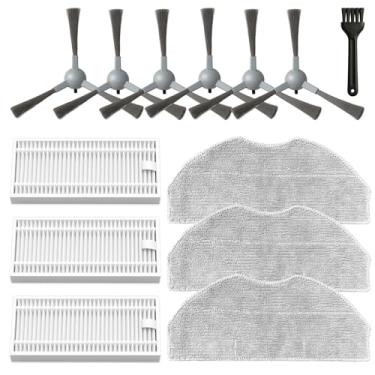 Imagem de HUIZHEN Kit de Acessórios para ROPVACNIC S1, betboyles V75S, Tipdiy G90, VIPSUN Z1 - 6 Escovas Laterais, 3 Filtros HEPA, 3 Almofadas de Esfregão