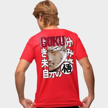 Imagem de Camisa Camiseta Genuine Grit Masculina Estampada Algodão 30.1 Goku Dra