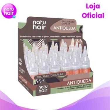 Imagem de Kit 12 Ampolas de Tratamento Capilar Antiqueda Natuhair 10ml Contém 12