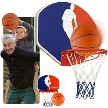 Imagem de Cesta de Basquete Infantil Plástica 35cm com Bola - Diversão e Esporte para Crianças