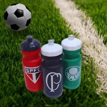 Imagem de Garrafa Squeeze Times De Futebol 500ml - JJ FERRARI, Vermelho, Sâo pau