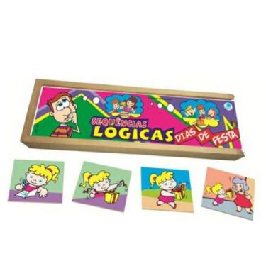Imagem de Sequências Lógicas Dia de Festa Brinquedo Educativo - Simque