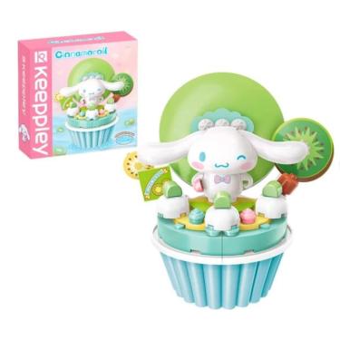 Imagem de Bloco de Montar Keepplay Cupcake de Kiwi do Cinnamoroll Hello Kitty e Amigos