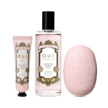 Imagem de O.U.i Combo Jardin de Grasse Rose: Eau de Parfum 100ml + Sabonete Perfumado Savon 90g + Creme para mãos 30g