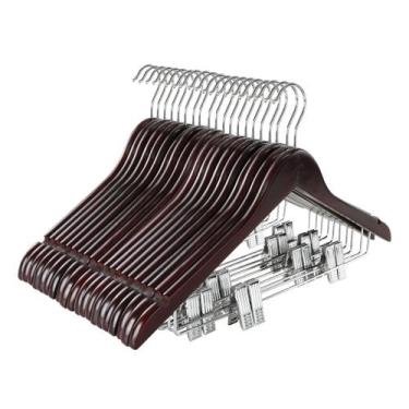 Imagem de Cabides de madeira TOPIA HANGER Cherry Wood, pacote com 20