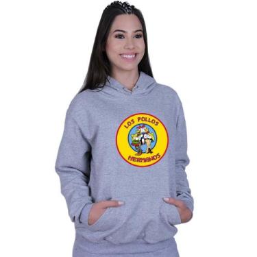 Imagem de Moletom Unissex Canguru Los Pollos Hermanos Breaking Bad - LAFRE, Cinz