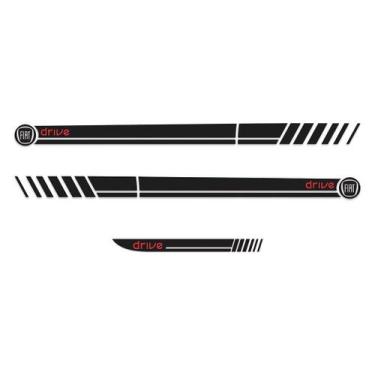 Imagem de Adesivo Faixa Lateral Sport Fiat Argo Modelo 5 - Cromo Sign