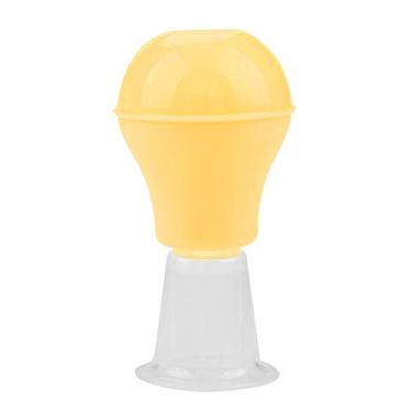 Imagem de FTVOGUE Corretor de Mamilo Mulheres Copos Macios Correção do Mamilo de Silicone Aumentar o Aumento da Sucção para Mamilos Planos Invertidos (Amarelo)