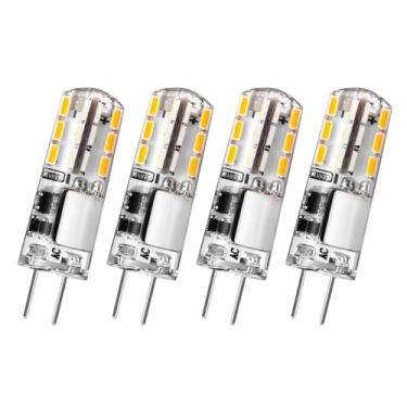 Imagem de Lyslykke 4 peças Lâmpada LED G4 AC/DC 12V JC base de dois pinos sem oscilação 10W-20W T3 lâmpada de halogêneo substituição de lâmpadas de paisagem decks escada caminho luzes