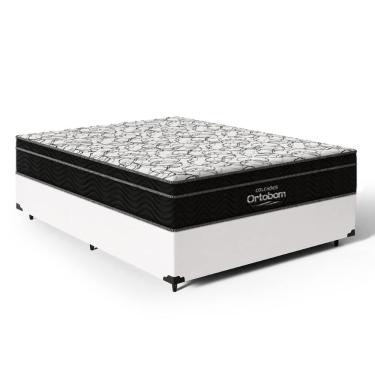 Imagem de Cama Box com Colchão de Espuma D45 Ortobom Airtech Ortopillow 150 Casal 138cm