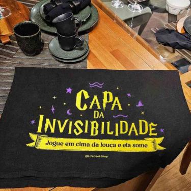 Imagem de Pano de prato Divertido Capa da Invisibilidade - Life Geek