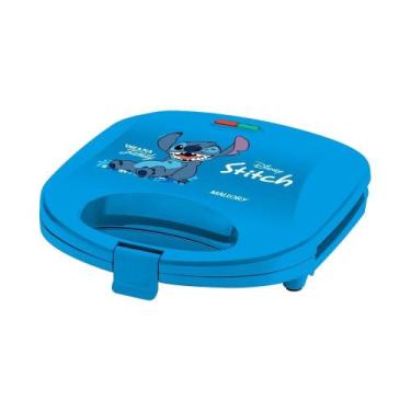 Imagem de Sanduicheira/Grill Mallory Stich 750W - Com Placas Personalizadas, Azu