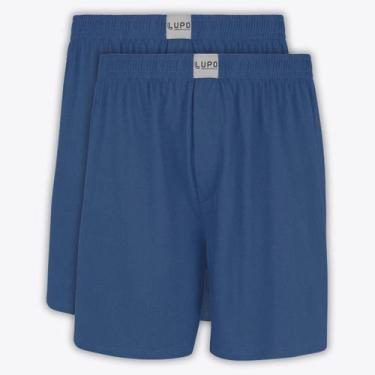 Imagem de Kit 2 Sambas Canção Lupo Algodão 00502.18611, Azul, P
