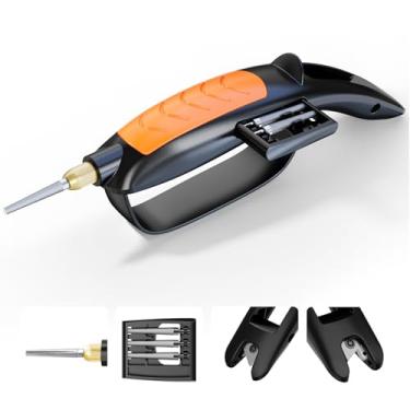 Imagem de UNIWA Afiador De Facas E Ferramentas Jardim Tudo-Em-Um, Bolso, Afiadores Múltiplos Para Tesouras, Machados, Lâminas Cortador Grama, Motosserras, Facões, Podadores, Tesouras Cerca Viva, Presentes O D