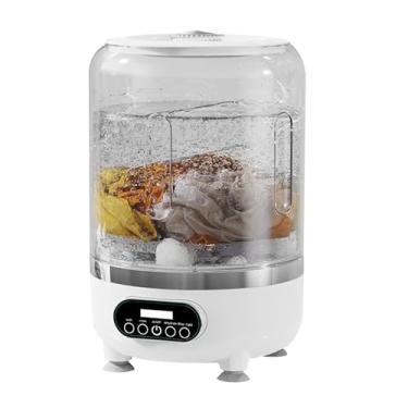 Imagem de Rrlihjgu De Roupa Interior,Aparelho De Lavandaria Recarregável 3L - Máquina de Lavar Roupa Pequena para Interior,para Viagens Campismo Casa de Banho Roupas de Bebé Meias Camisolas Cuecas