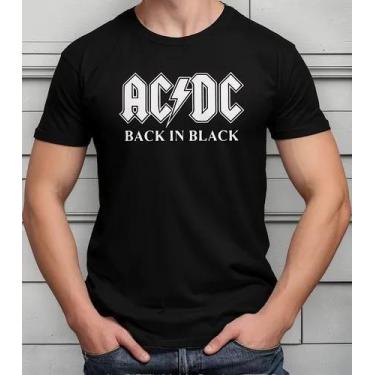 Imagem de Camisa Camiseta Adulto Masculina Feminina Algodão Banda de Rock AC DC 